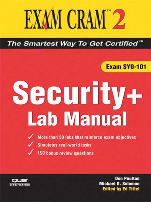 cover image of Security+ Exam Cram 2 Lab Manual